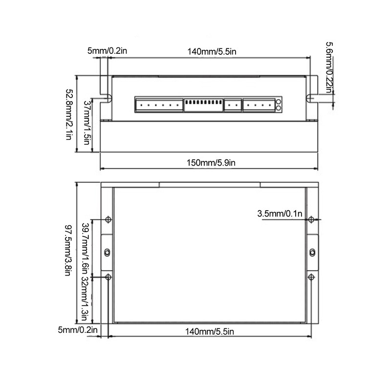 Digital Stepper Motor Driver 2 Phase 16 Subdivisions 16 Currents