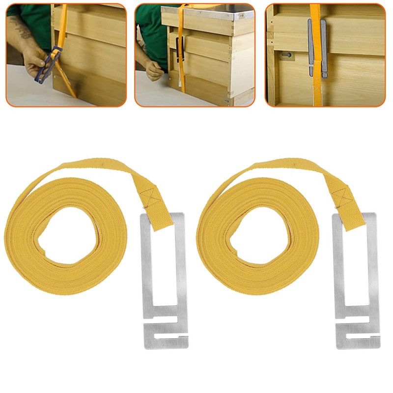 Mumusuki 2Pcs Beehive Belt Portable Fixed Tightening Beehive Bundling Beekeeping