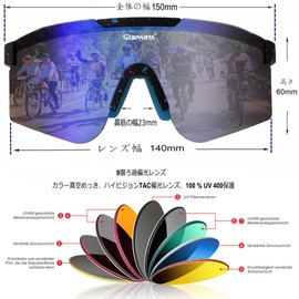 OUTDOOR SPARTA Polarized Sunglasses (3, Black Dot Frame Legs, Blue Plating Lenses)