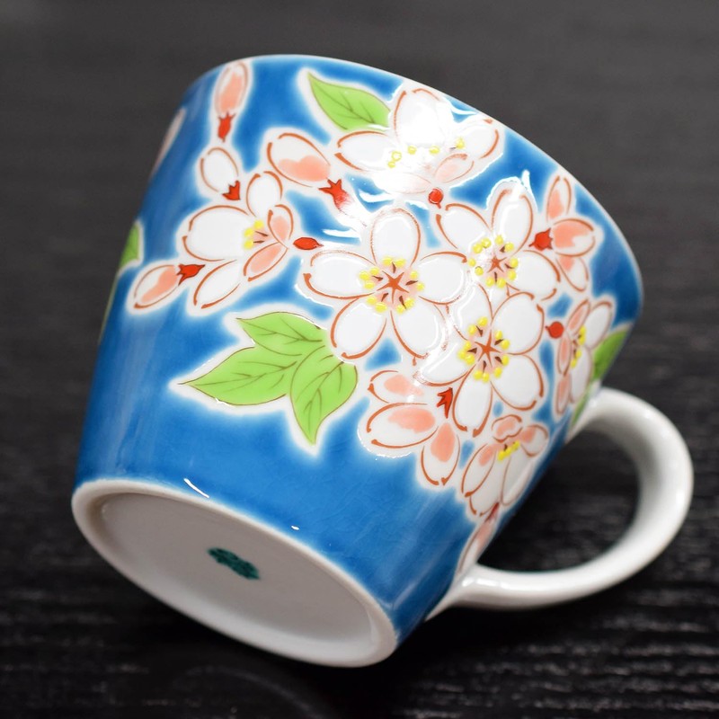 和座の蔵 おしゃれ コーヒーマグ 九谷焼 マグカップ 桜 陶器 高級 ブランド 食器
