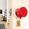 Door Knob with Lock，Without Drilling Door Handle Lock，from Outside Prevents