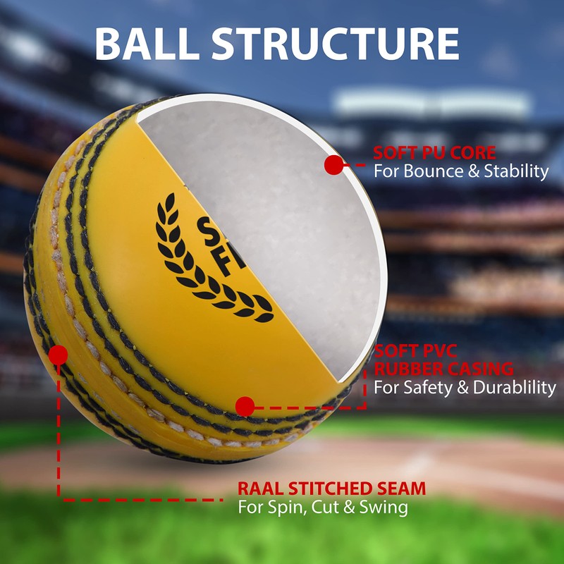 ADS SPORTS Soft Cricket Balls For Practice & Excellent Training