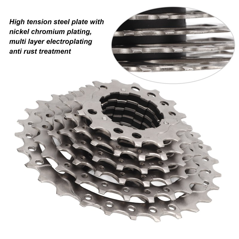8 Speed Cassette 11‑28T Cassette Flywheel Cycling Accessories for Mountain