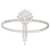 SWEETV 1920s Headpiece for Women, Rhinestone Roaring 20s Great Gatsby