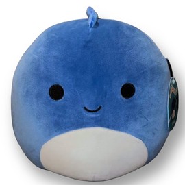 Squishmallows 11 Inch Brody Blue Dinosaur with White Belly Plush - Prehistoric Squad Stuffed Animal Toy