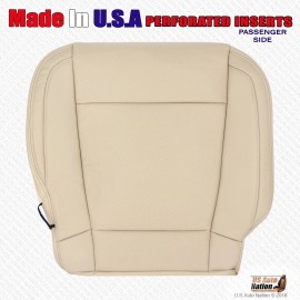 US Auto Nation 832-790-4949 2015 to 2017 Ford F150 Lariat PASSENGER Bottom Perforated Leather Seat Cover Tan