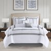 Queen 8 Piece Embroidered Comforter Set