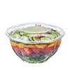 FULING 32 oz. 150 Sets Clear Plastic Salad Bowls with