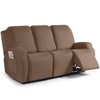 TAOCOCO Recliner Sofa Slipcover, 3 Pieces Polyester Fabric Stretch Sofa
