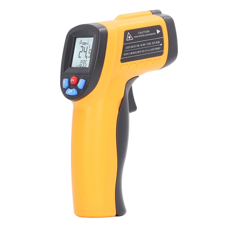 Industrial Infrared Thermometer LCD Digital Handheld Temperature Measuring Gun for