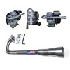 Exhaust pipe Header Compatible with Hond* GX100, GC160, GC190 Motorized