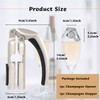 Champagne Bottle Opener and Bottle Stopper, Portable Zinc Alloy Sparkling
