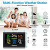 Urageuxy Multiple Sensor Weather Station Wireless Indoor Outdoor Thermometer Hygrometer