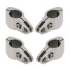 NovelBee 4pcs of 316 Stainless Steel Bimini Top Hinge Rail