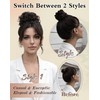 2PCS Messy Bun Hair Pieces Synthetic Hair Bun Extensions For