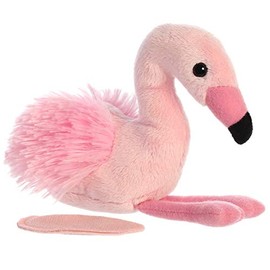 Aurora® Adorable Shoulderkins™ Fay Flamingo™ Stuffed Animal - On-The-Go Fun - Interactive Play - Pink 6 Inches