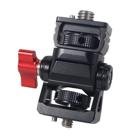 CS PRIORITY Quick Release Monitor Holder Swivel and Tilt Adjustable DSL Camera Monitor Compatible with HERO 13 RS 2 Mount Tripod Mount Clamp for Camera photography accessaries (Type C Red screw)