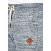 !Solid Aris Men's Sweat Shorts with Flecked Look and Drawstring,