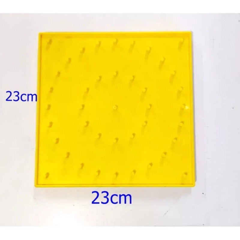 Hacer y Aprender Geoplano Matemático Doble Cara Jumbo 23cm Didáctico