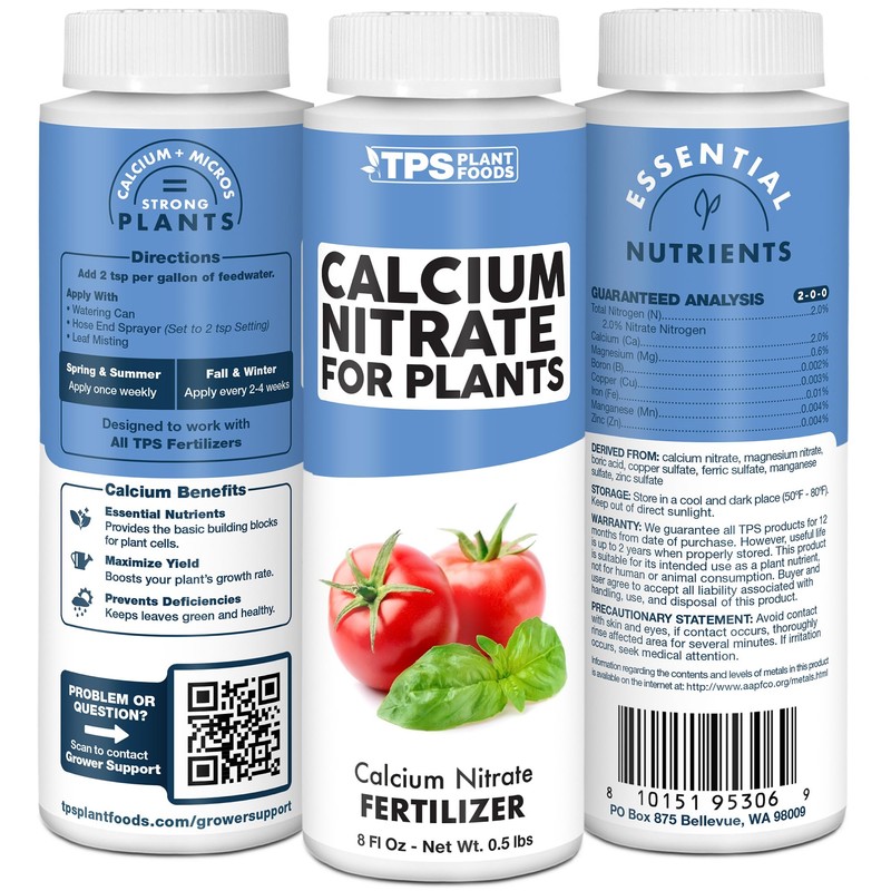 Calcium Nitrate Fertilizer, Promotes Healthy Growth for All Plants and
