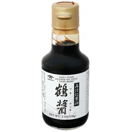 Yamaroku Authentic 4 Year Barrel Aged Premium Japanese Soy Sauce - Shoyu Tsuru Bisiho, Traditional Fermented for Sushi & Cooking, 5 Oz Glass Bottle