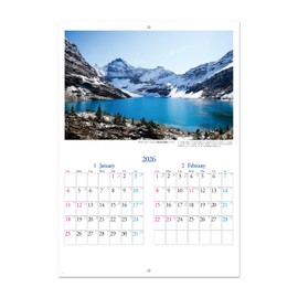 2024 Showido World Heritage Scene (Booklet Calendar, Middle Binding) | Rokuyo | Twenty-Four Seki