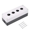 uxcell Push Button Switch Control Station Box 22mm 4 Button