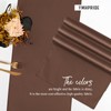 YMHPRIDE 6 Pack Table Runner Coffee Satin Table Runner, 12x72