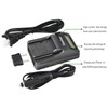 Kastar 3Pack Battery and LCD Fast Charger with USB Output