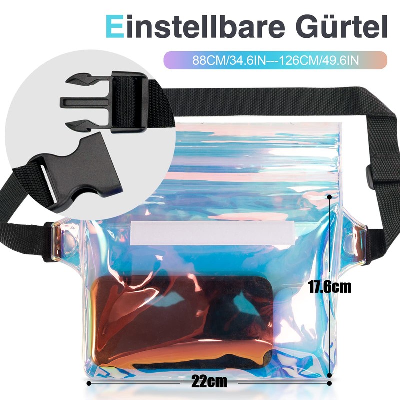 ECHTPower - Marsupio/custodia impermeabile e protettiva per cellulare, per sport