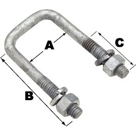 Square U-BOLT 1/2 x 6-1/16 x 4-5/16