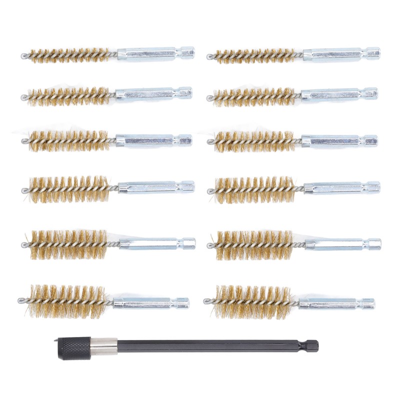 13 Pcs Bore Brush Set 8mm 10mm 12mm 15mm 17mm