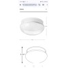 Progress Lighting P3412-30 2-Light White Flush Mount Ceiling Light w/White