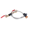 CO2 Universal External Hose Adapter G5/8-14 24in Dual Valve Soda