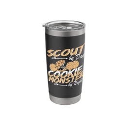 Scout by Day Cookie Monster by Night Cookie seller fun Stainless Steel Insulated Tumbler