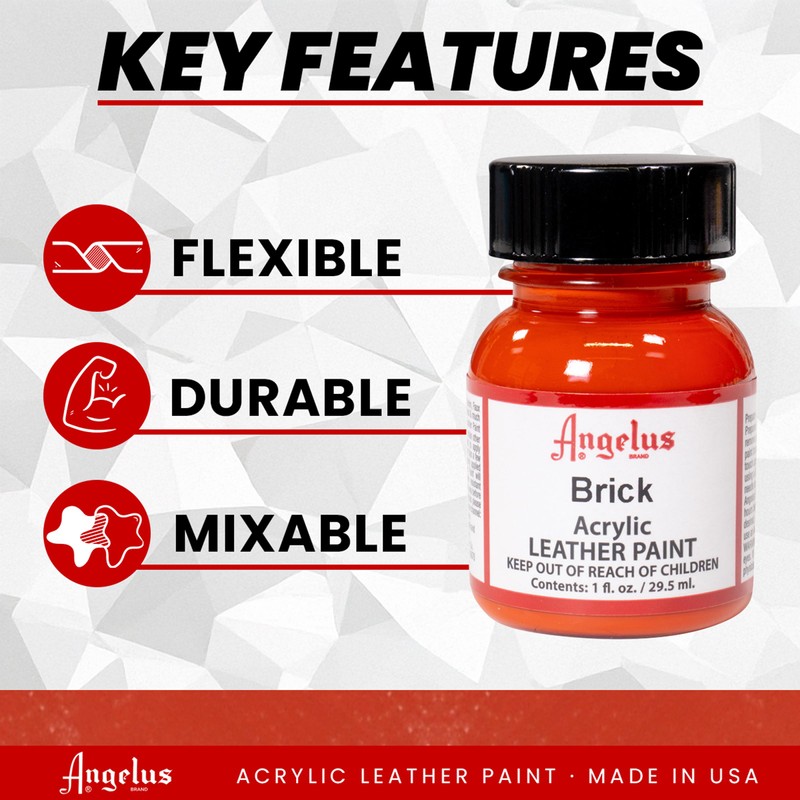 Angelus Acrylic Leather Paint, 1 Fl Oz (Pack of 1),