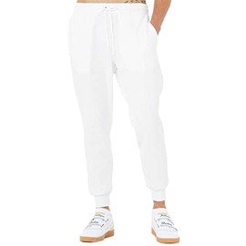 Bella + Canvas Unisex Jogger Sweatpants (XS) (White)