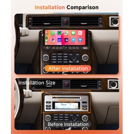 Car Stereo Single Din Wireless Carplay 6.86 inch Touch Screen Android Auto, Rimoody Car Radio with Bluetooth 5.2 Mirror Link FM/EQ USB/AUX/TF/SWC/MIC Car Audio Receiver with Backup Camera