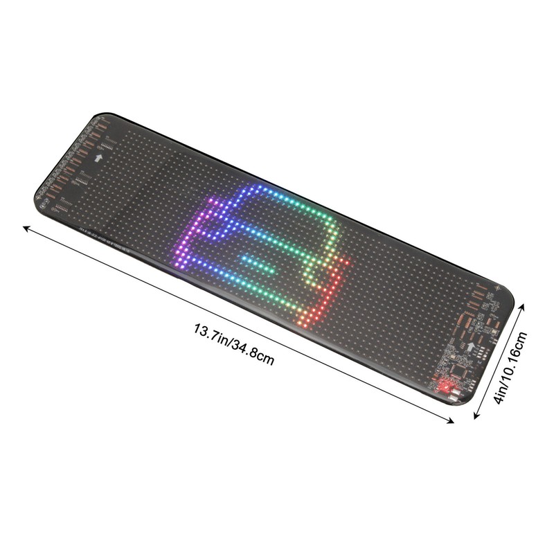 LED Car Sign Flexible Bluetooth App Control Programmable Scrolling Panel
