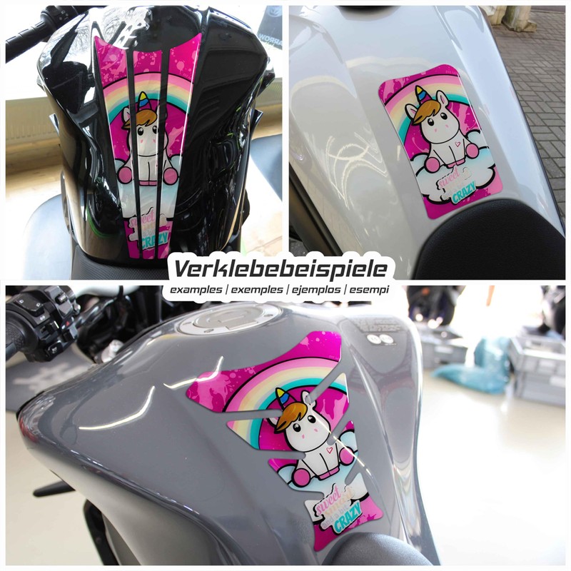 Tankpad Motorcycle Paint Protector Compatible for Kawasaki Z900 Gel Sticker