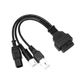 CGEAMDY 3 4 6-Pin Auf 16-Pin OBD2 Adapter Stecker Diagnosekabel, Motorrad-Scanner OBD2-Adapter, 3 4 6-Poliges OBD2-Diagnosekabel OBD-Fehlercode-Lesegerät-Adapter