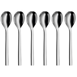 WMF Nuova Kaffeebecherlöffel Set 6-teilig, Kaffeelöffel groß 15,5 cm, Cromargan Edelstahl poliert,spülmaschinengeeignet,