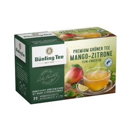 Bünting Tee Green Mango Lemon Pack of 6 x 35 g