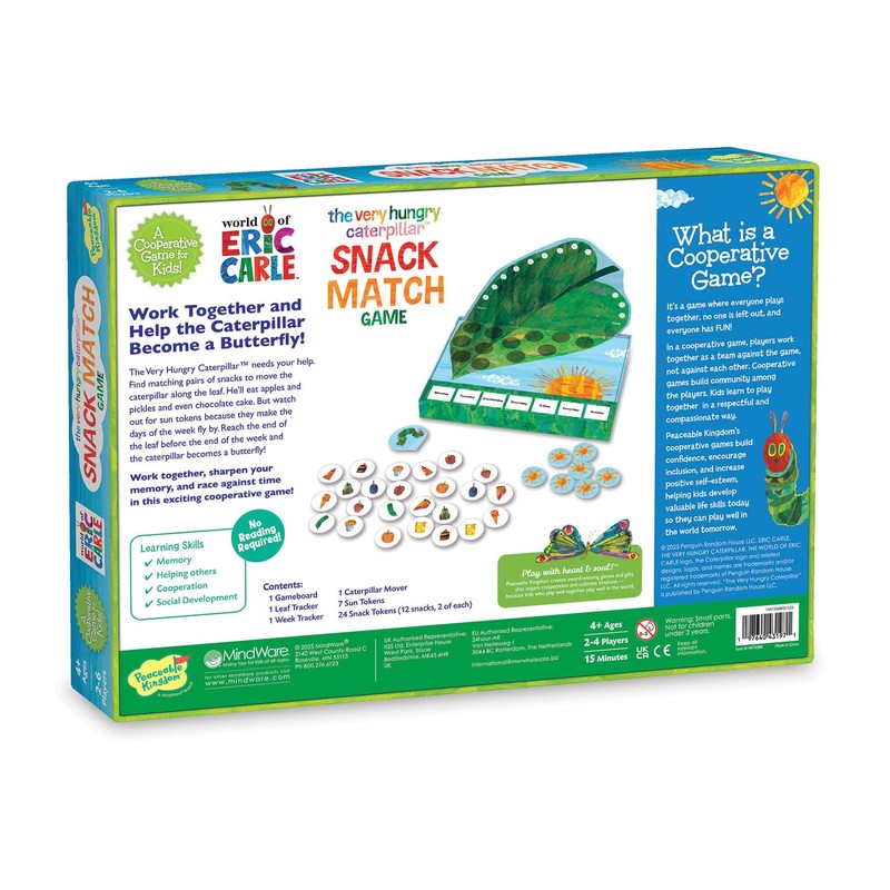 World of Eric Carle , The Very Hungry Caterpillar Snack Match Game – Cooperative Memory