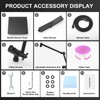 All Metal 12 Inch Rain Shower Head with Handheld Spray