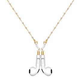 Raueupo Strong Magnetic Anti-Lost Straps for AirPods, Sports Headphone Chain Lanyard Compatible with AirPods 4/1&2 / 3rd / AirPods Pro 1st&2nd, Neck Rope Cord (Gold, Cross)