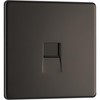 BG Electrical Single Secondary Slave Telephone Socket, Screwless Front Plate,