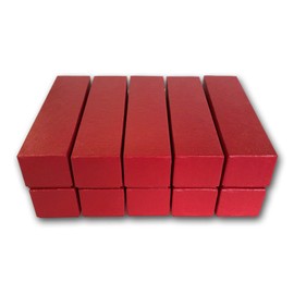 Guardhouse 9" Single Row Storage Box for 2" Paper and Plastic Coin Holders 10 Pack Red