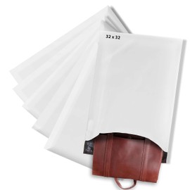 X-Large Poly Mailers 32X32, Solid White Shipping Bags - Tear And Puncture Free Poly Bags - Water Resistant Mailing Bags - Packaging Bags For Small Business - 100 Count