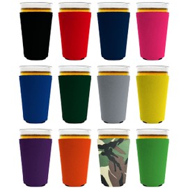 Blank Neoprene Pint Glass Coolie (Variety Color 12 Pack)